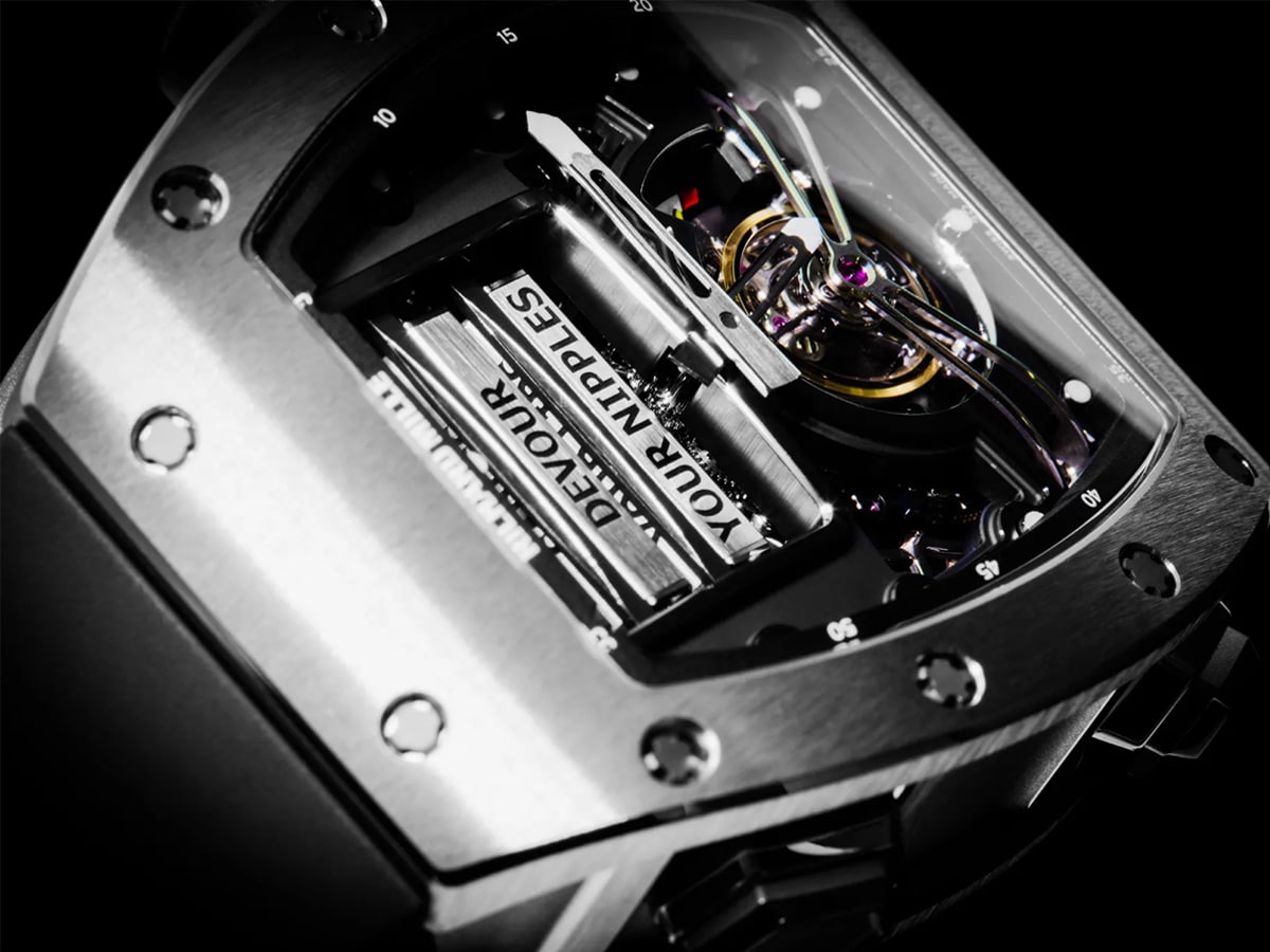 Dial of Richard Mille RM 69 close up