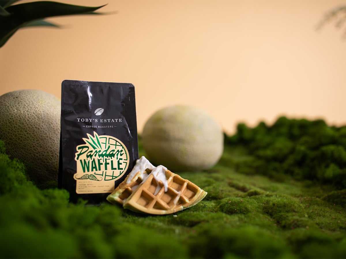 Toby's Estate's new Pandan Waffle Coffee | Image: Toby's Estate 