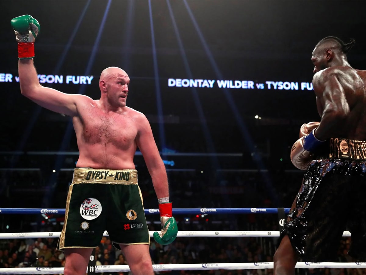 Tyson Fury against Deontay Wilder