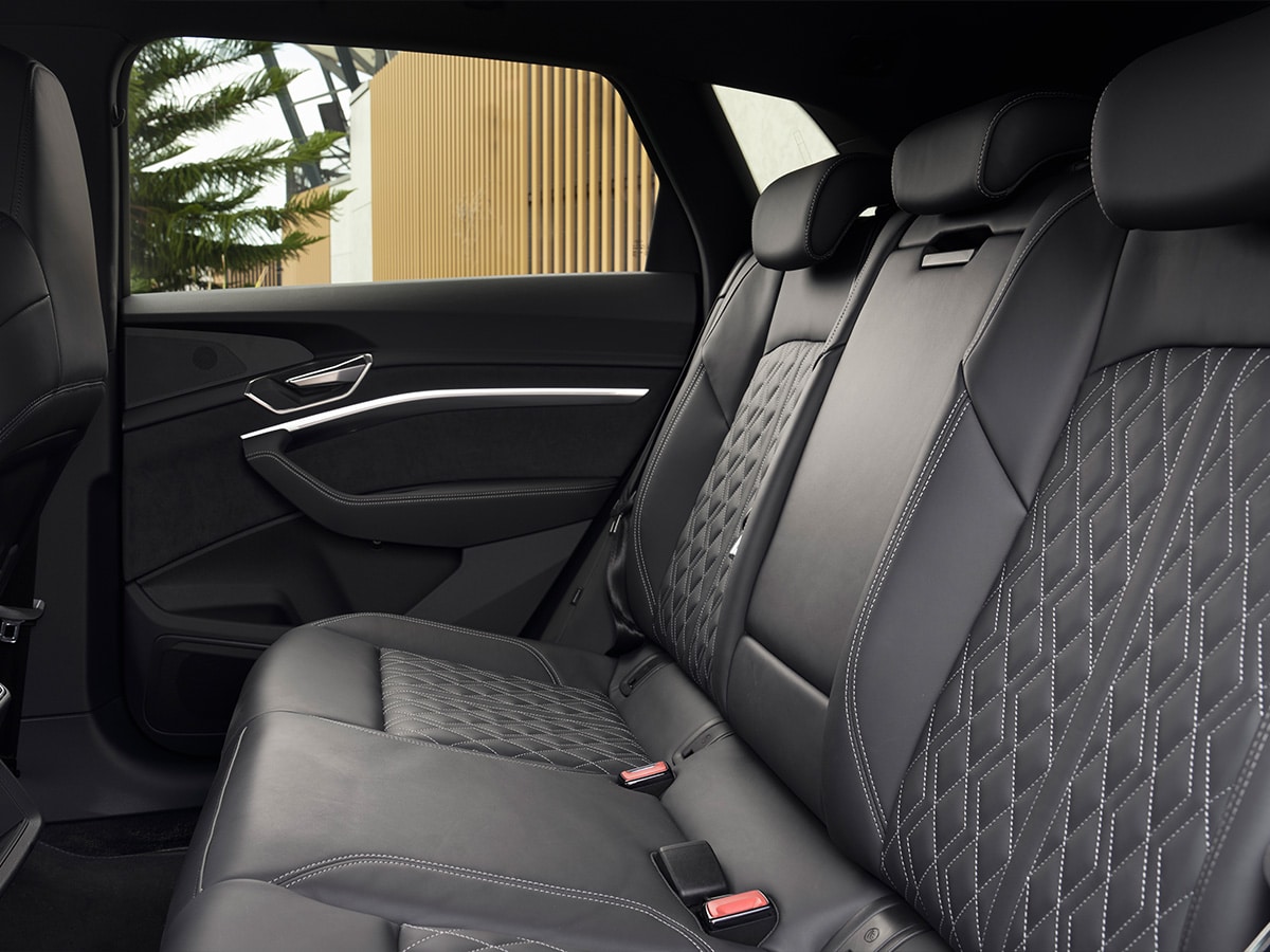 Audi q8 e tron 55 launch edition rear seats