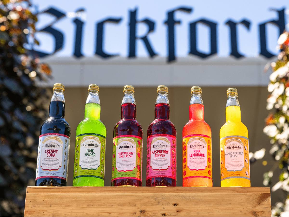 Bickford's 150th Anniversary Syrup Range | Image: Bickford's
