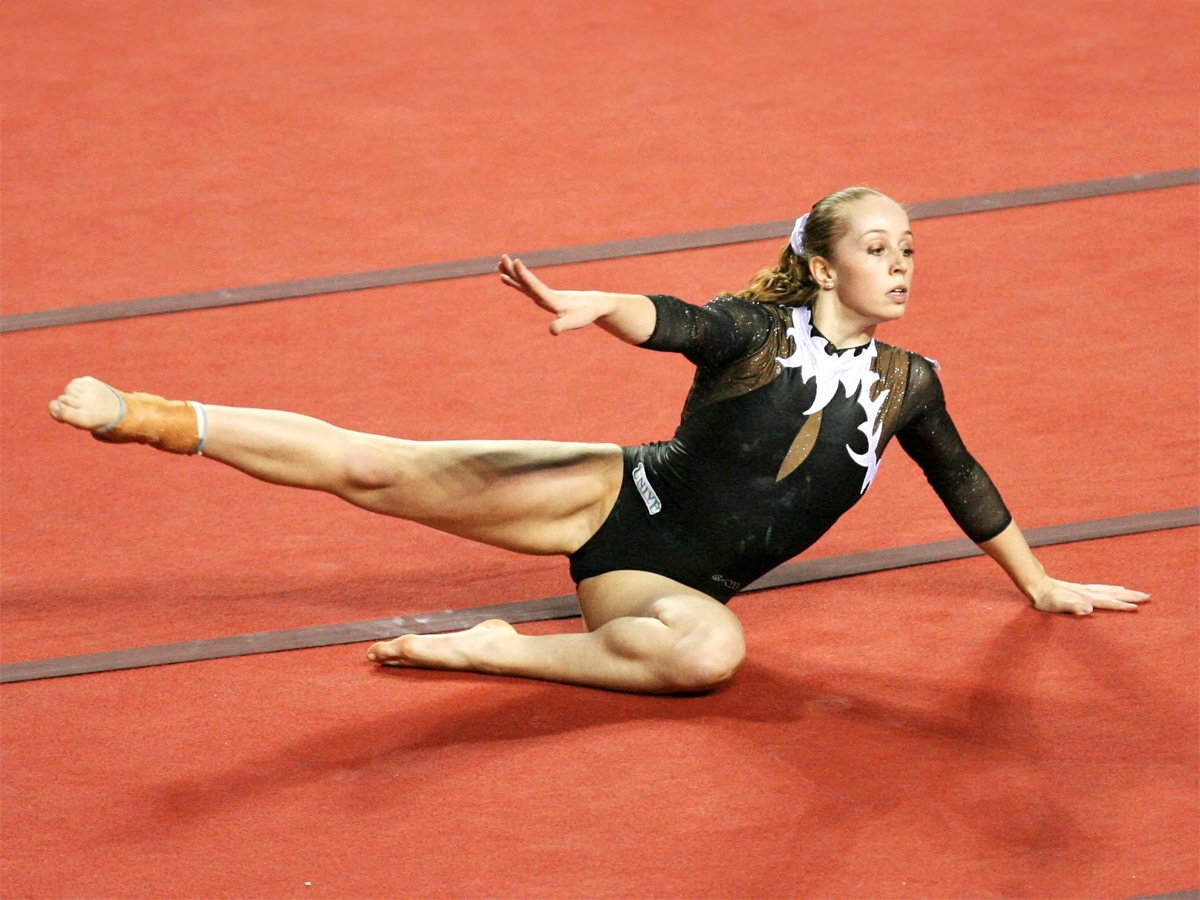 Verona van de Leur in her time as a gymnast