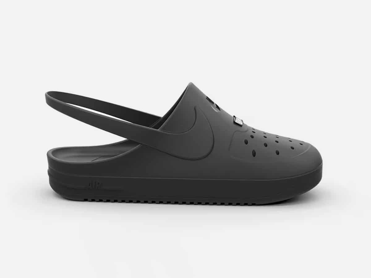 Black Crocs x Nike Air Force 1 Concept Design