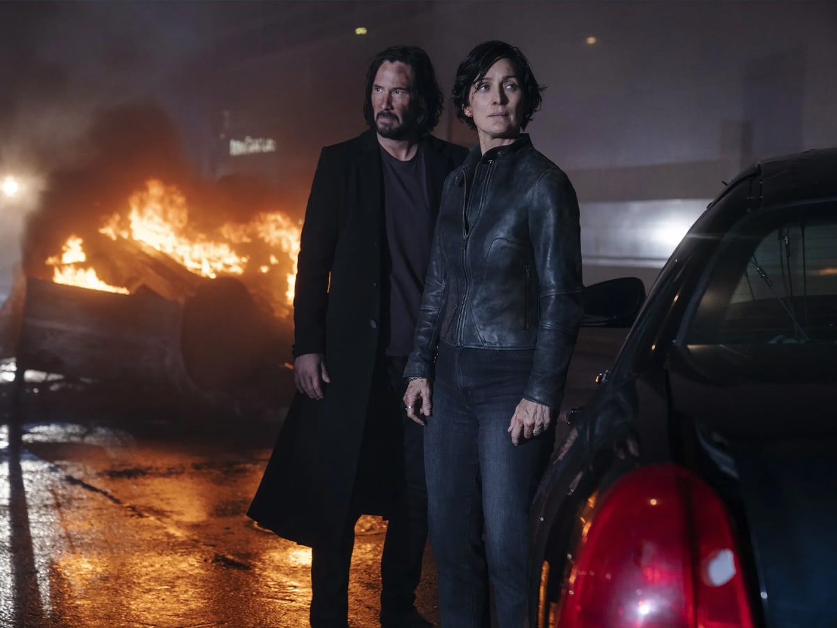 Keanu Reeves and Carrie-Anne Moss in 'The Matrix Resurrections' (2021) | Image: Warner Bros. Pictures