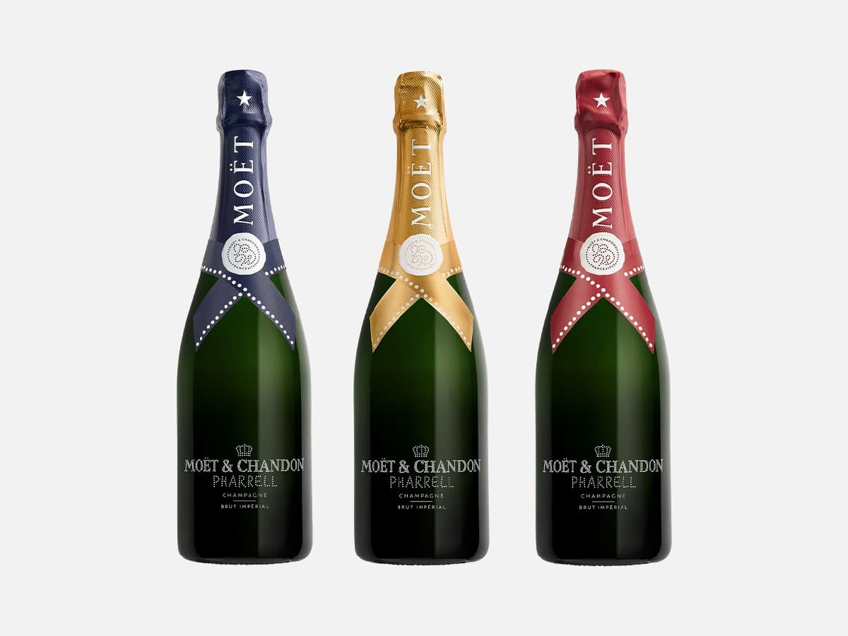 Moet chandon x pharrell williams imperial trio