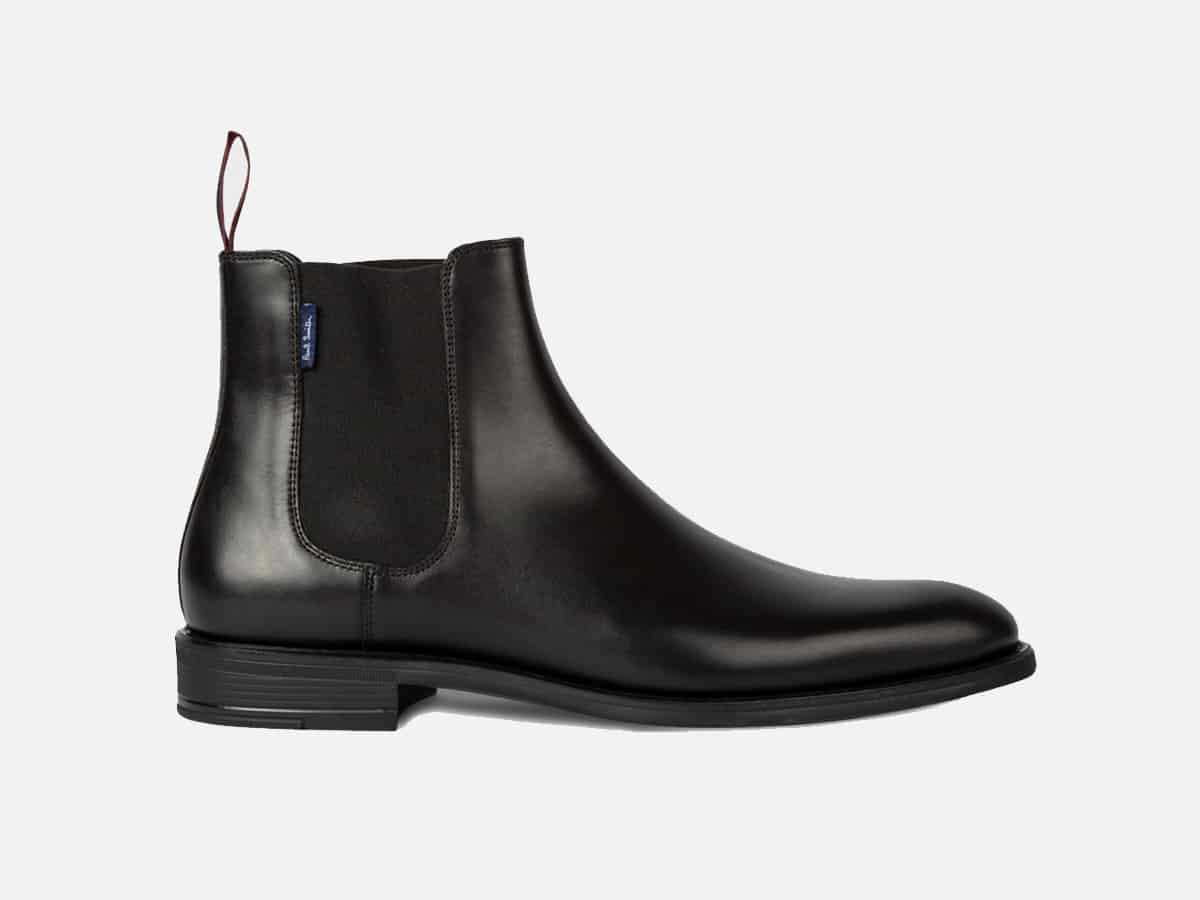 Paul smith black leather cedric boots