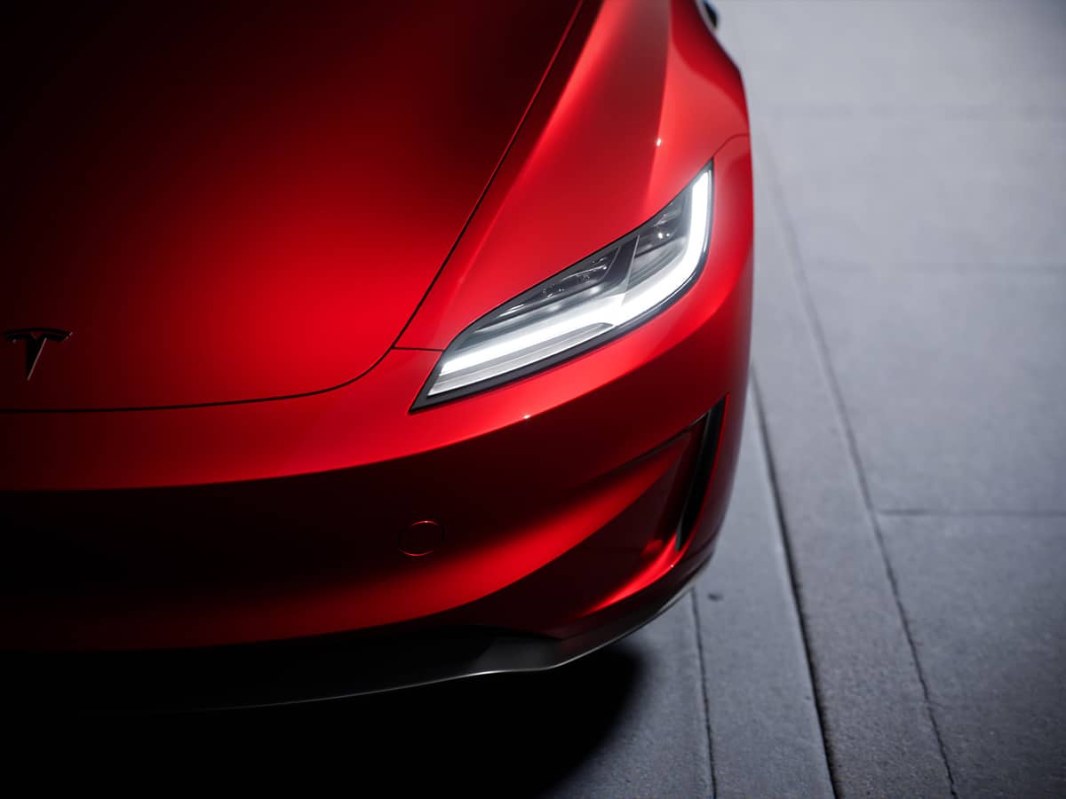 Tesla model 3 performance front headlight