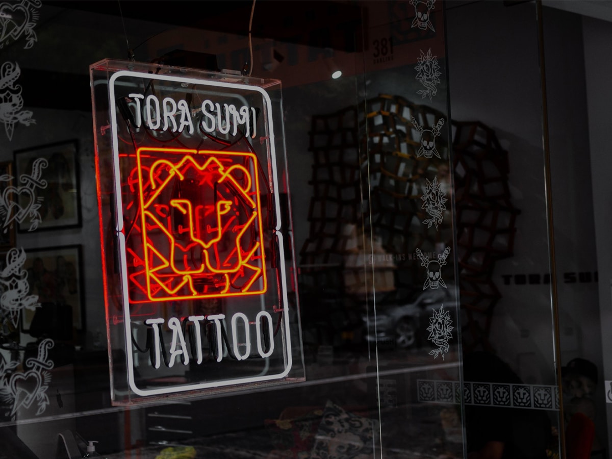Tora Sumi neon shop sign