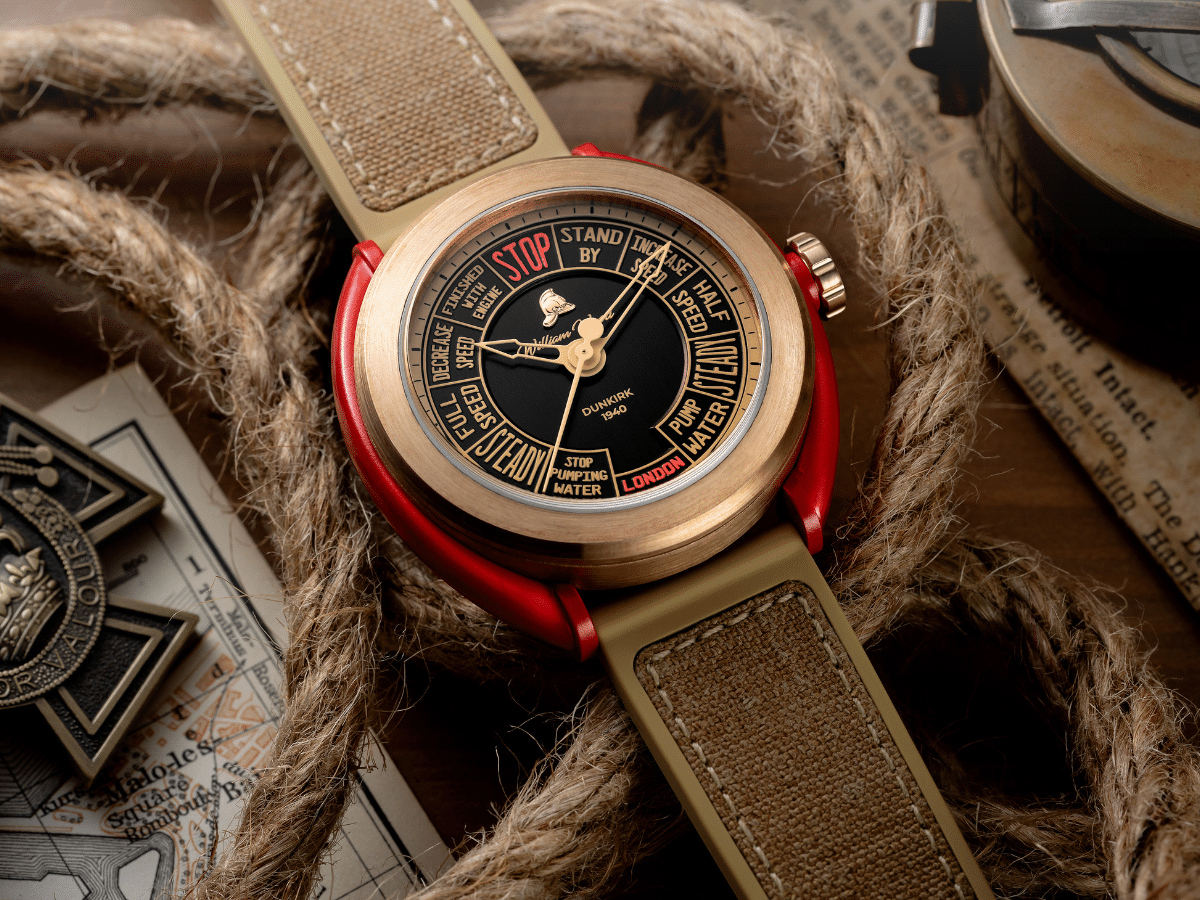 William Wood Watches crafts luxury timepieces that celebrate heroes. With a particular affinity for firefighters—the brand is named after a firefighter of 25 years, CEO and founder Jonny Garrett’s late grandfather—it has now pushed the envelope even further with a remarkable new release that celebrates the role firefighters played in one of history’s most stirring acts of heroism: Operation Dynamo, the Dunkirk evacuation. 