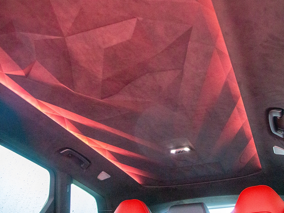 Bmw xm label red headliner