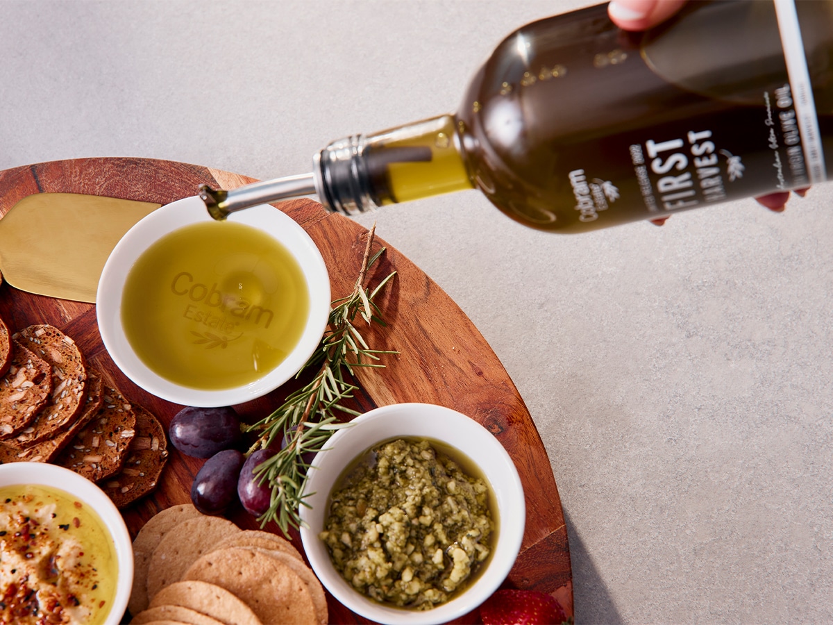 Cobram Estate 2024 First Harvest Extra Virgin Olive Oil | Image: Cobram Estate