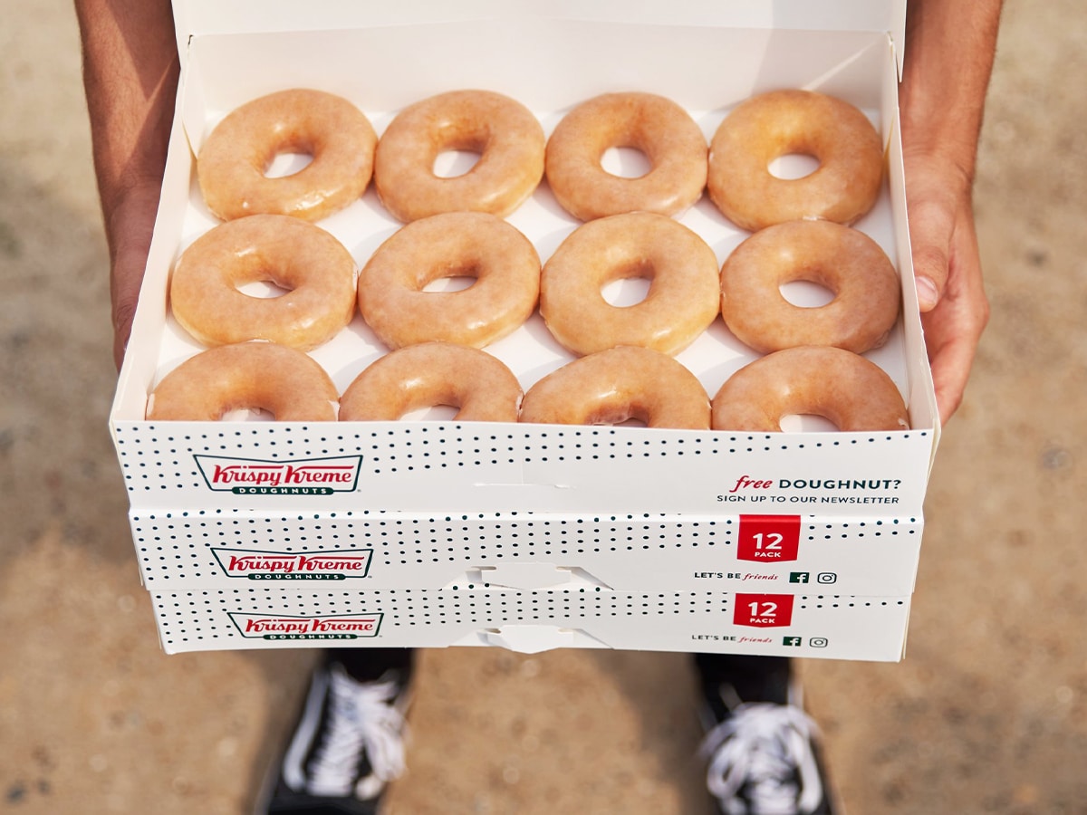 Krispy Kreme is celebrating World Doughnut Day by giving away 100,000 OGs | Image: Krispy Kreme