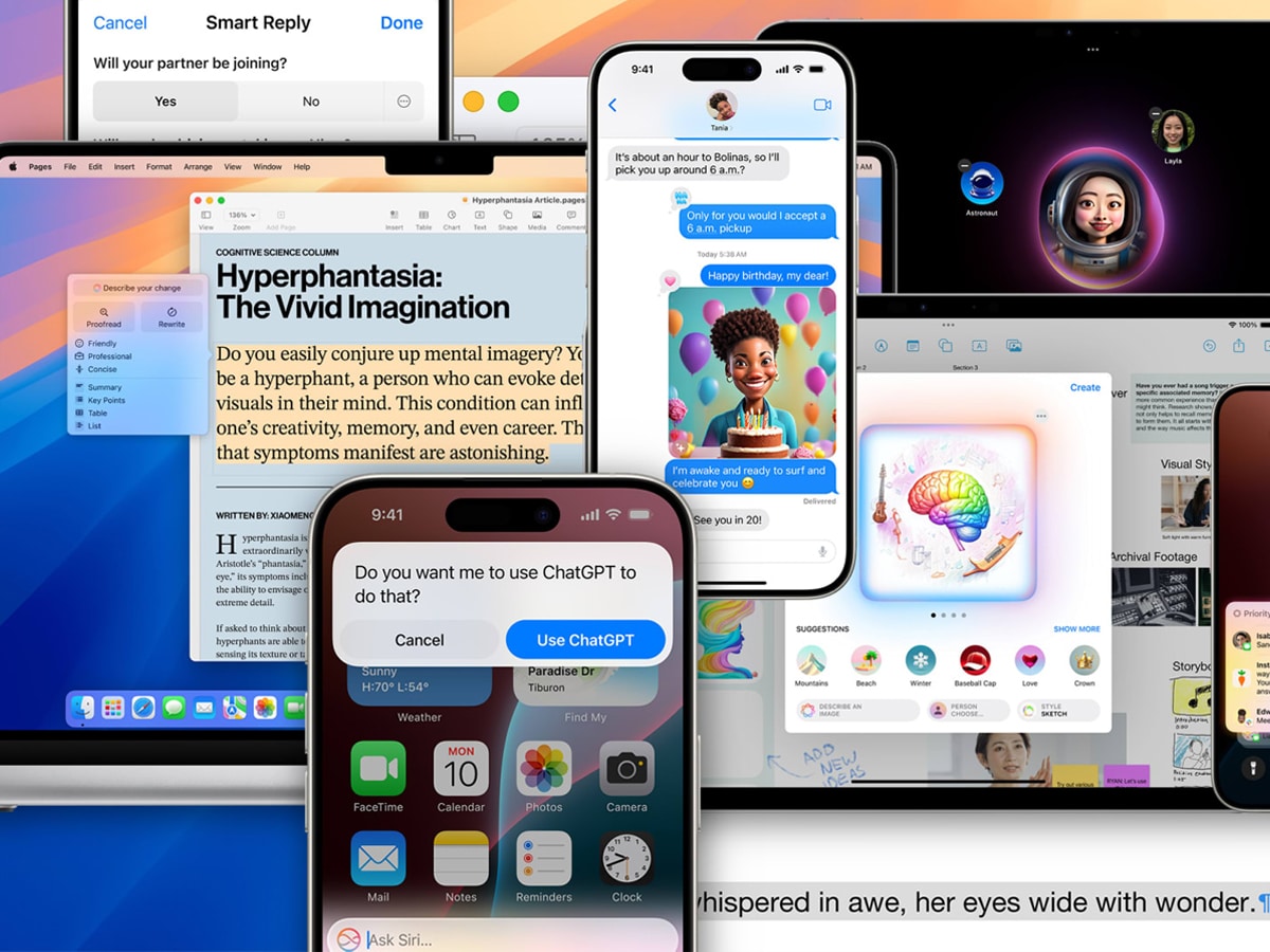 Apple's AI design collage