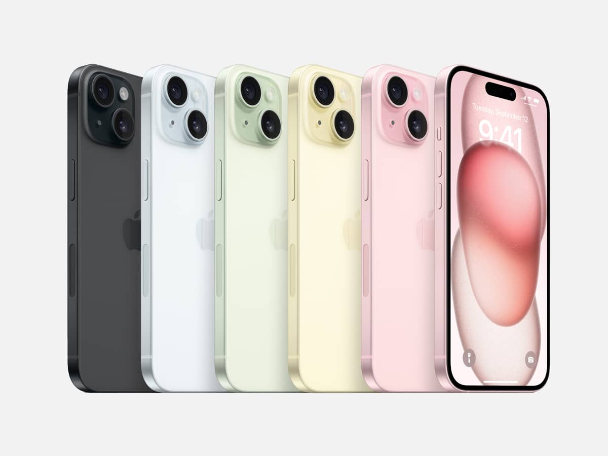 iPhone 15 and 15 Plus colour variation