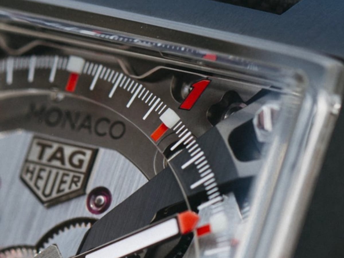 'World Champion' on Max Verstappen's custom TAG Heuer Monaco Split-Seconds | Image: TAG Heuer/Instagram