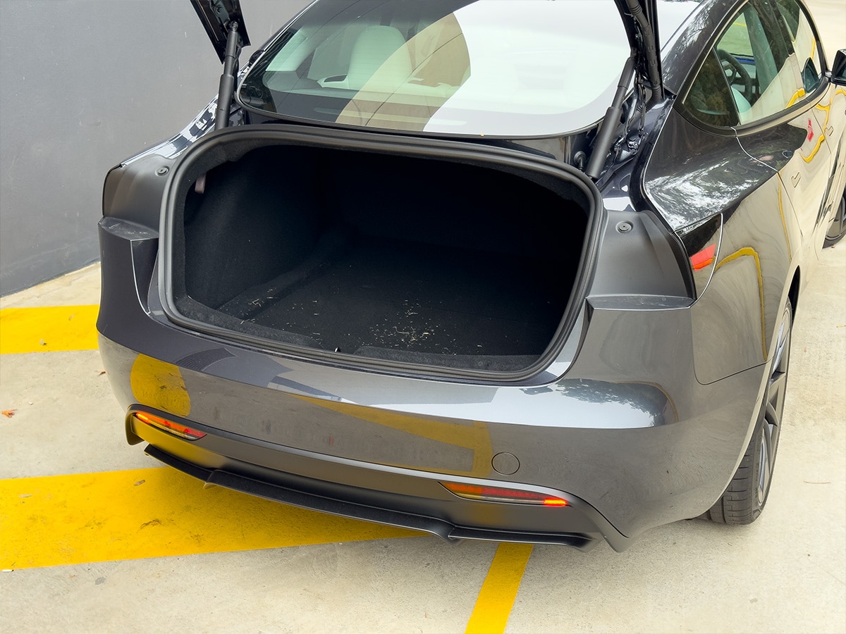 Tesla model 3 performance boot space