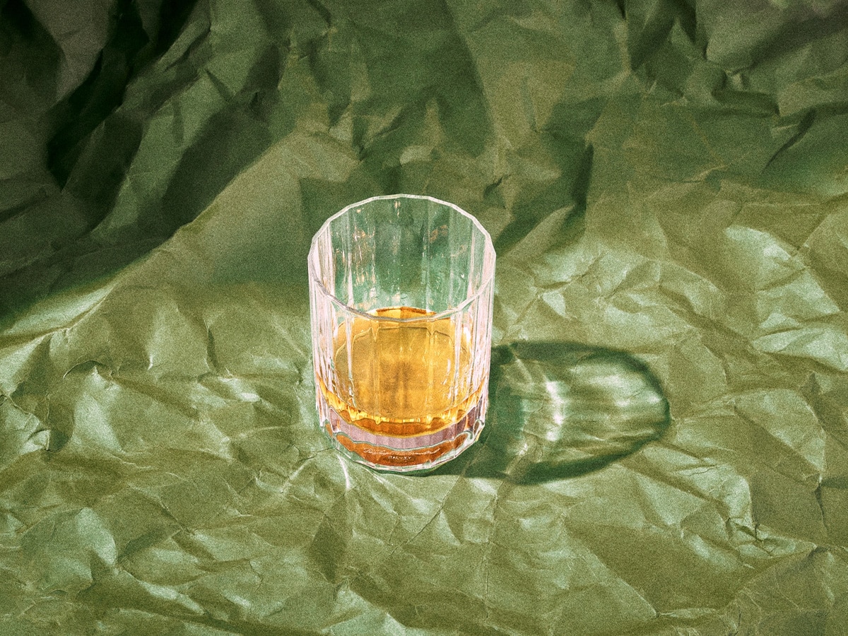 The gospel whisky in glass