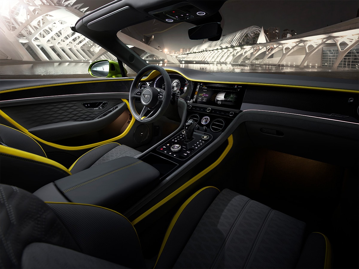 2025 bentley continental gt speed convertible interior