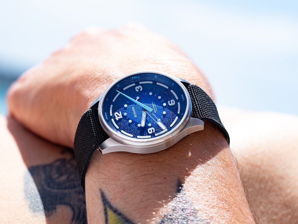 Bower watches in tide blue