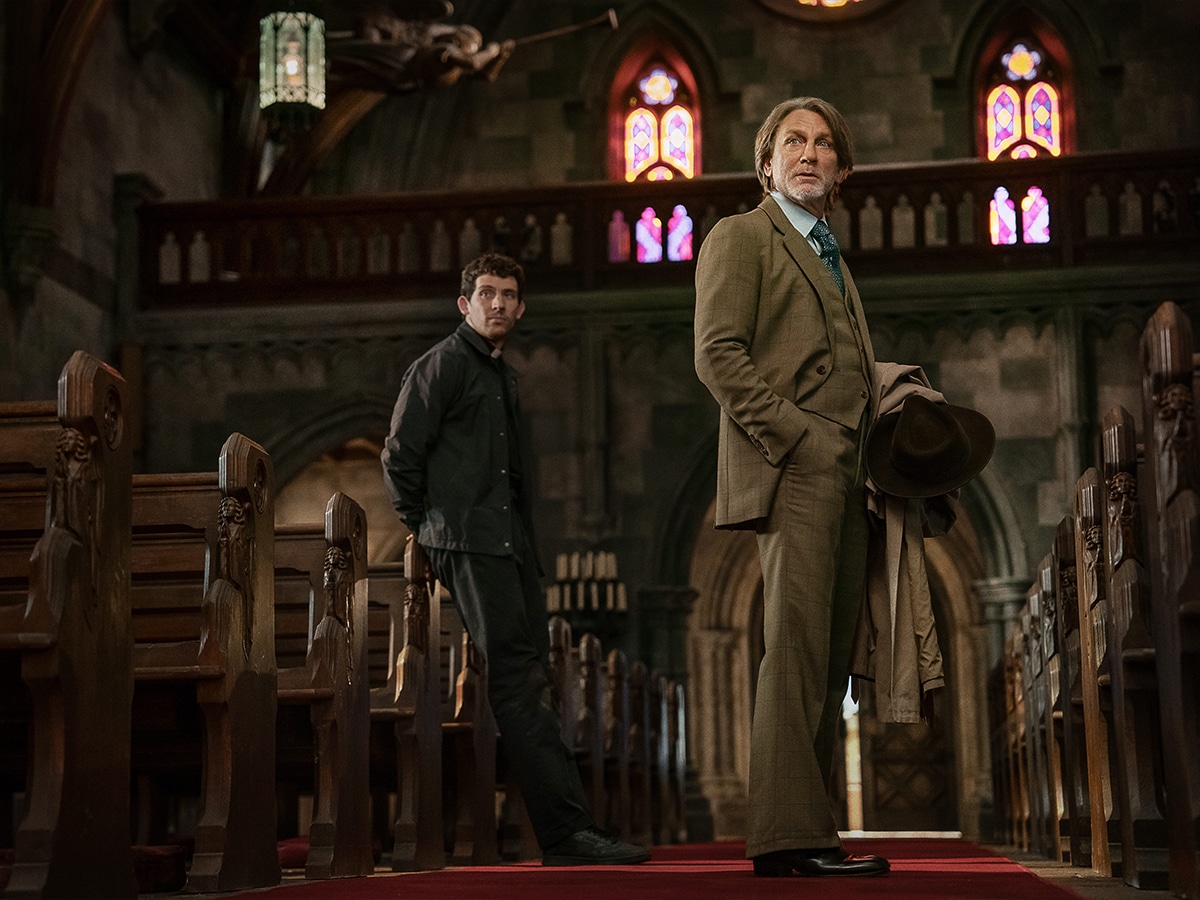 Josh O'Connor and Daniel Craig in 'Wake Up Dead Man: A Knives Out Mystery' (2025) | Image: Netflix