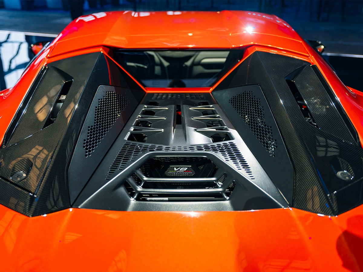 Lamborghini temerario in sydney engine bay