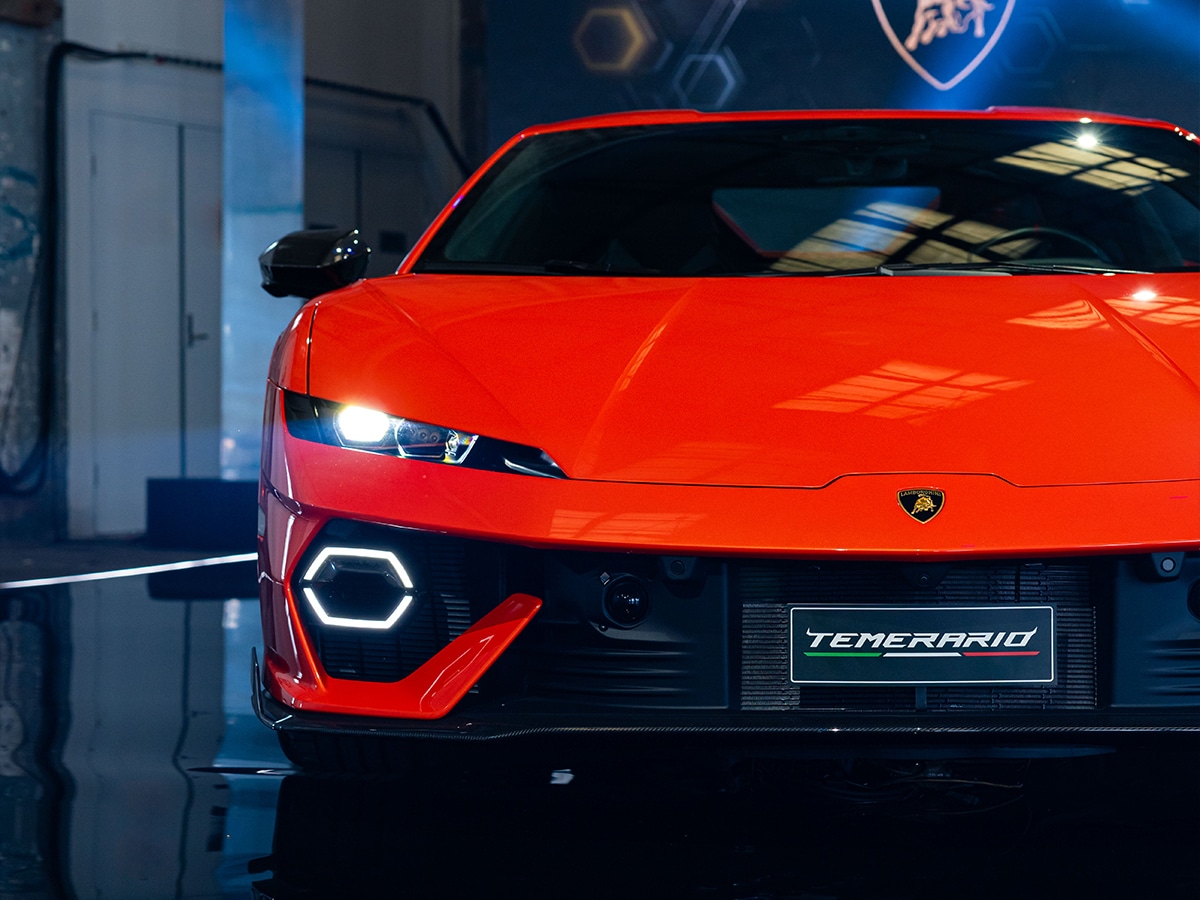 Lamborghini temerario in sydney front end