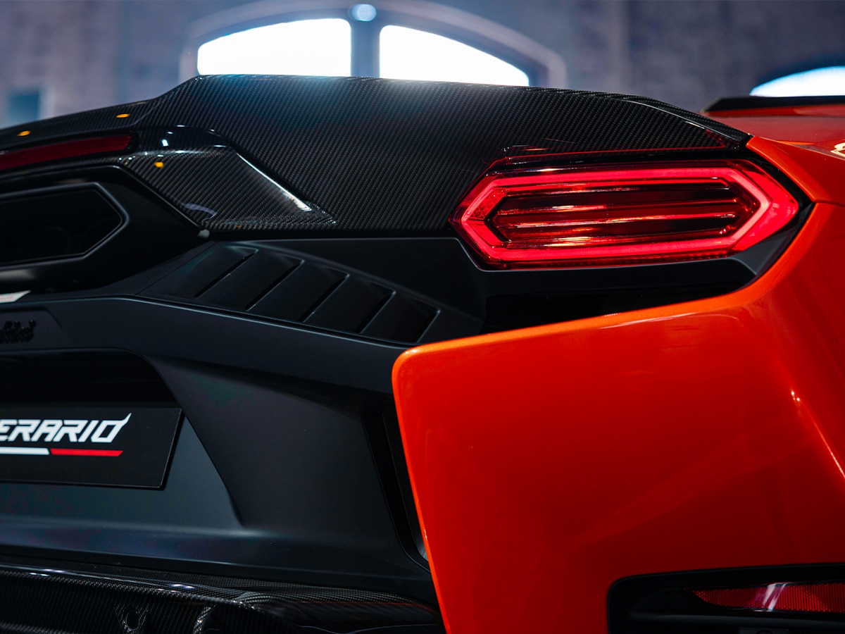 Lamborghini temerario in sydney rear taillight