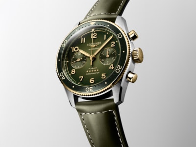 Dazzling New 18-Carat Gold Longines Spirit Flyback Takes Flight