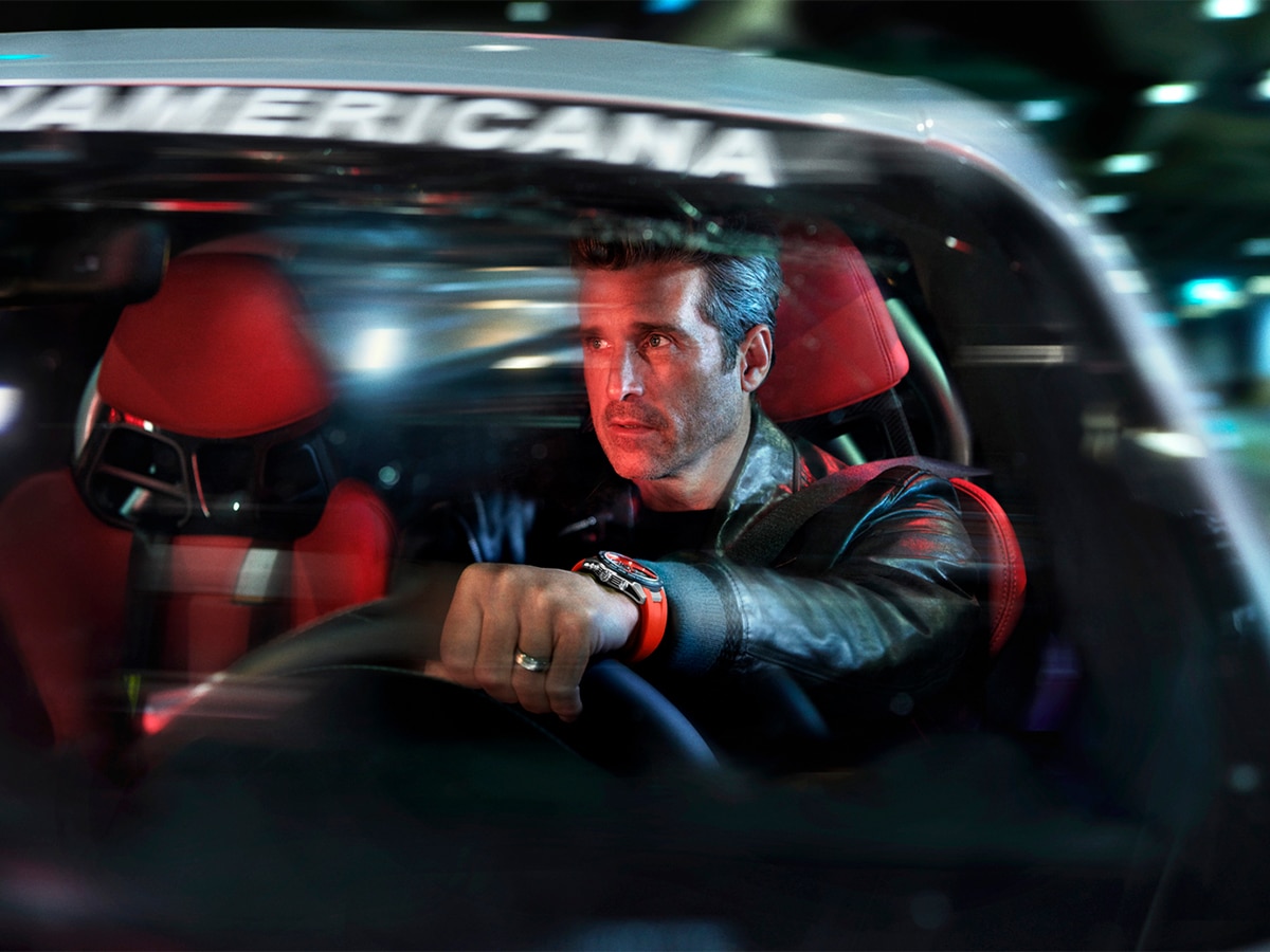 Patrick Dempsey showing off TAG Heuer's latest High Tech Extreme models | Image: TAG Heuer