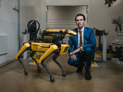 Jaguar Land Rover Employed a Robotic Guard Dog to Fast-Track EV Future