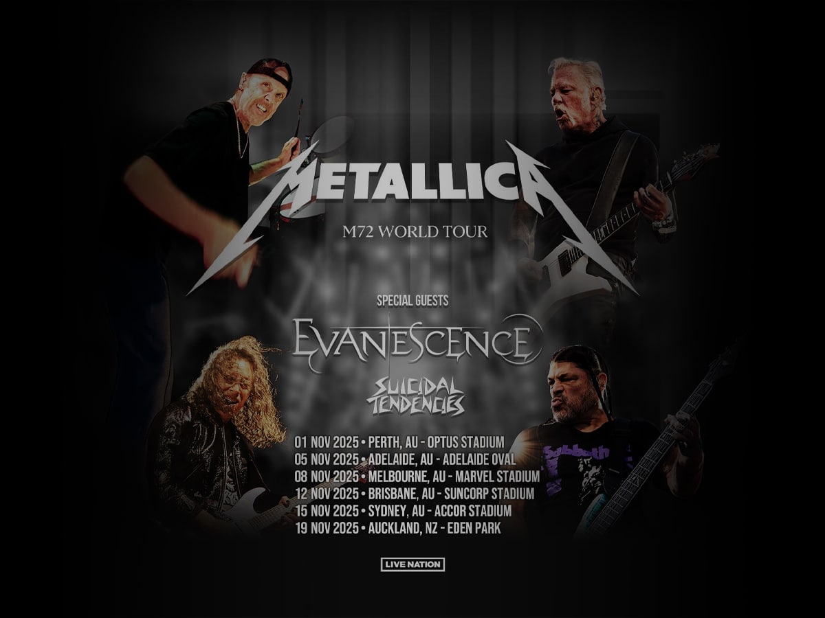 Metallica Australia 2025 Tour Confirmed Dates, Cities and Ticket