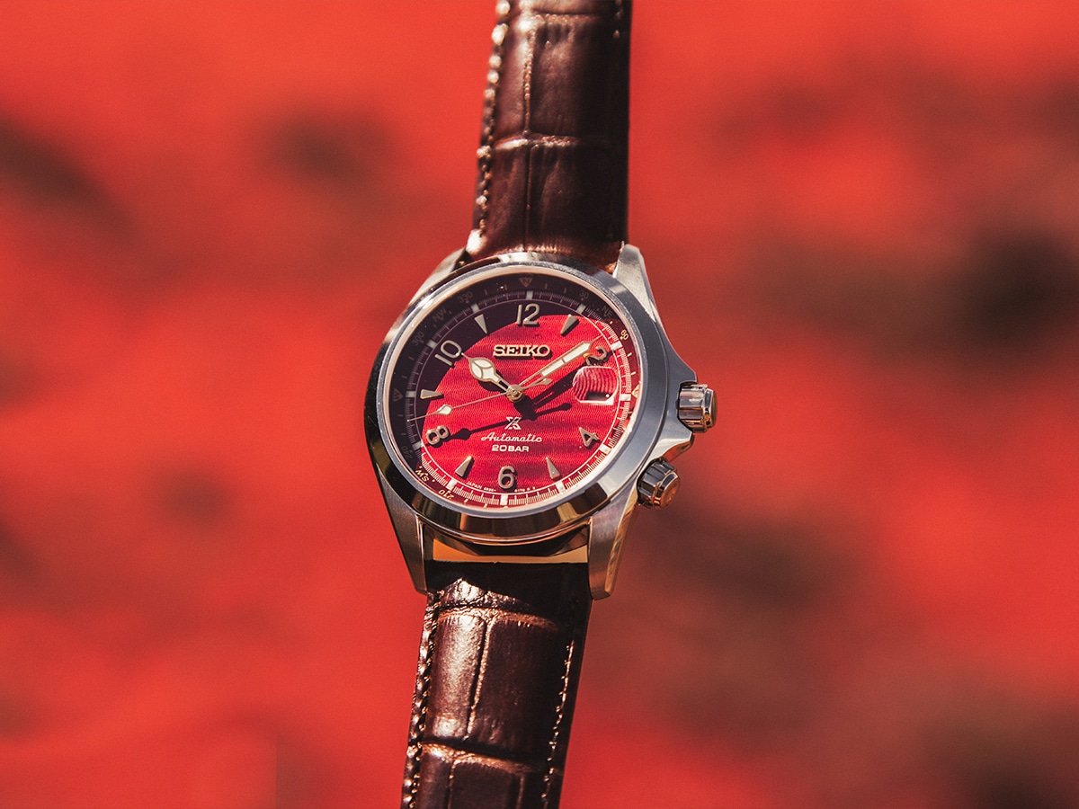 Red alpinist seiko sale