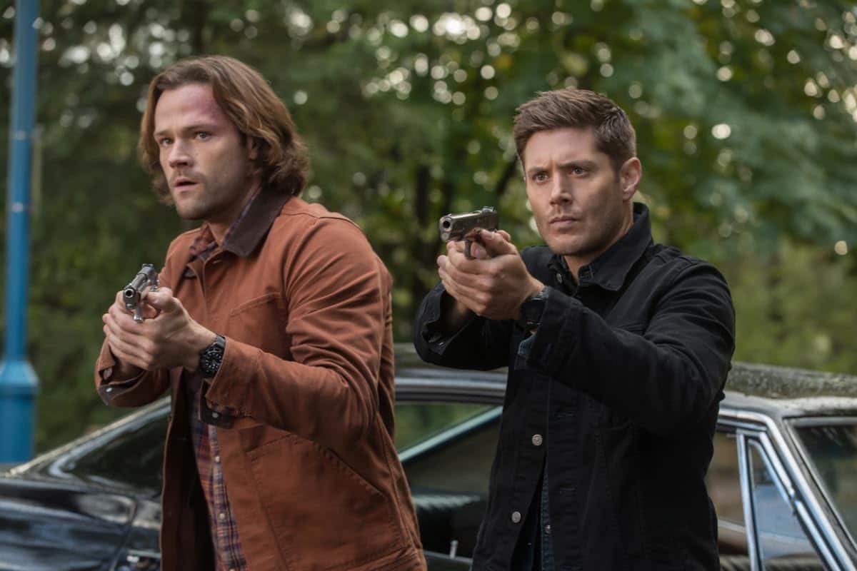 Jensen Padalecki as 'Sam Winchester' and Jensen Ackles as 'Dean Winchester' in 'Supernatural'