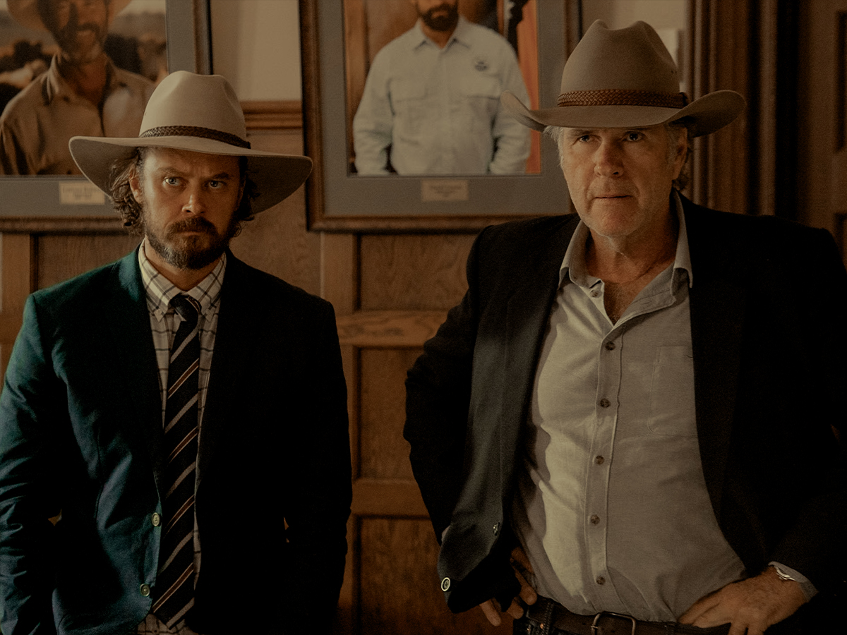 Michael Dorman and Robert Taylor in Netflix's Territory (2024)