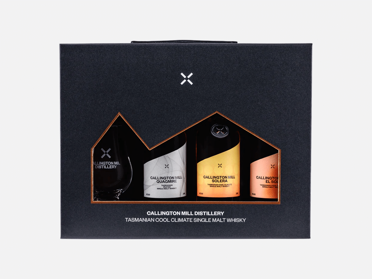 Callington Mill Tasmanian Single Malt Whisky Gift Pack | Image: Callington Mill Distillery