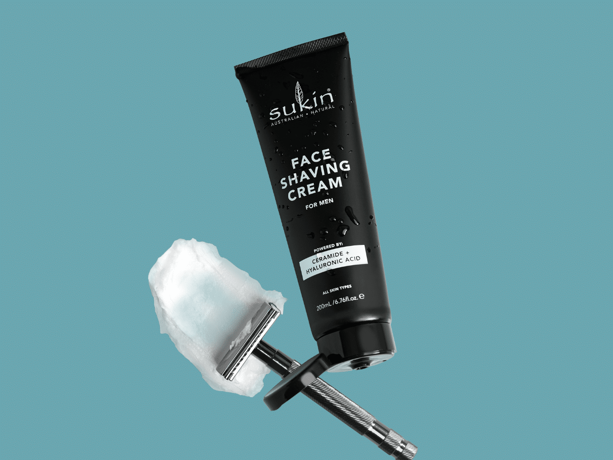 Sukin Men’s Face Shaving Cream 200ml | Image: Sukin