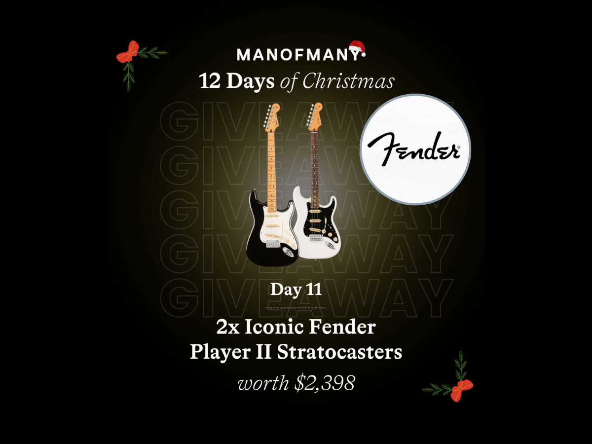 Man of Many 12 days of Christmas giveaways Day 11: Fender Player II Stratocaster Guitars | Image: Man of Many