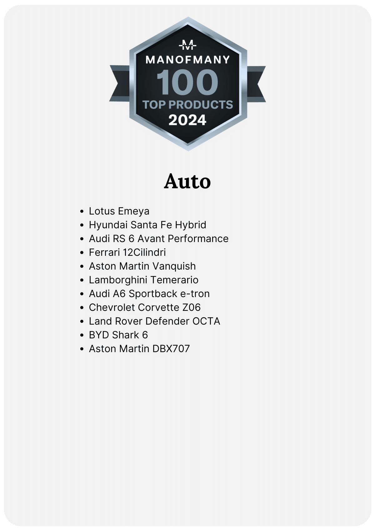Tech Top Auto Releases of 2024 - Man of Many