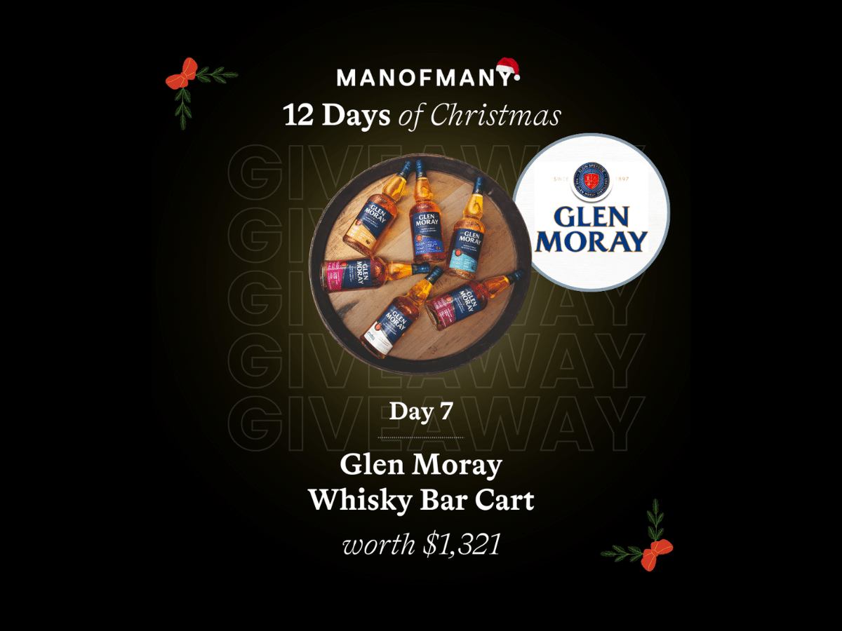 Man of Many 12 days of Christmas giveaways Day 7: Glen Moray Whisky Bar Cart | Image: Man of Many