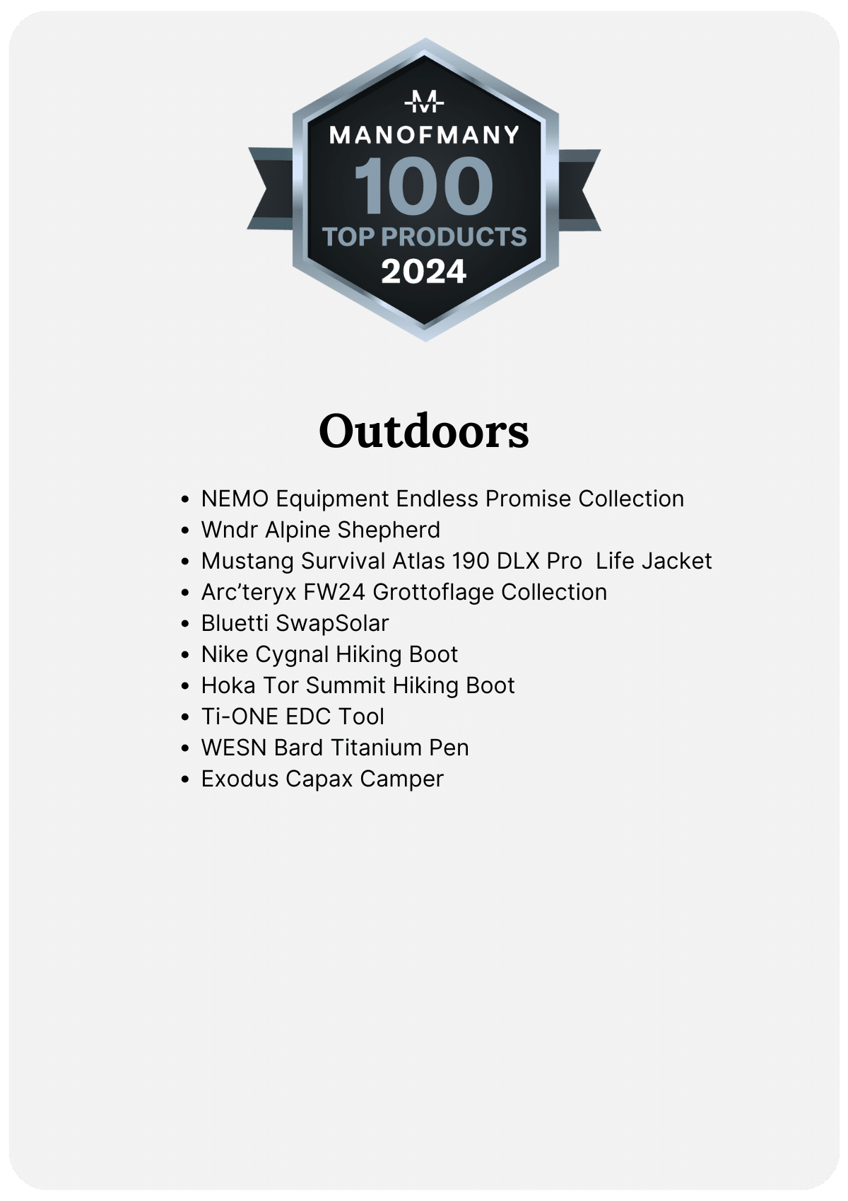 6 Top Outdoor Releases of 2024 - Man of Many