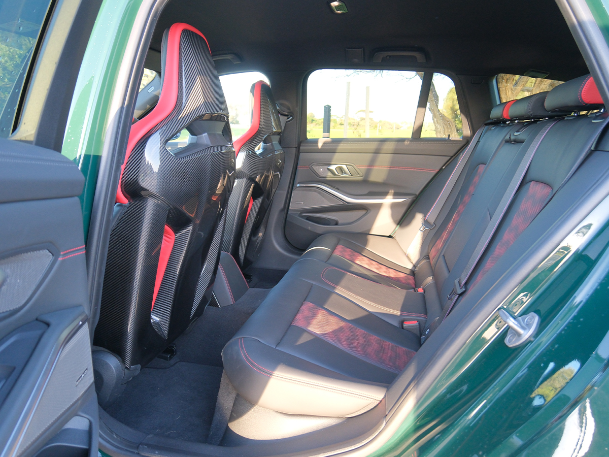 Bmw m3 cs touring interior rear seats