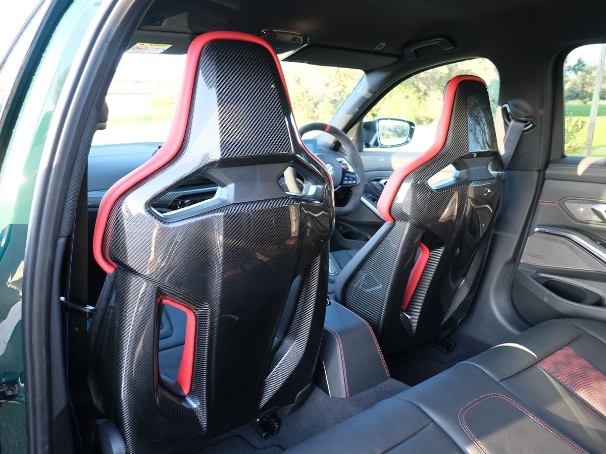 Bmw m3 cs touring interior seat backs