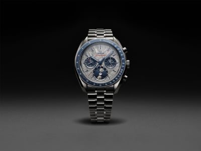 OMEGA's Speedmaster Moonphase Meteorite Finally Brings Two Hemispheres Together