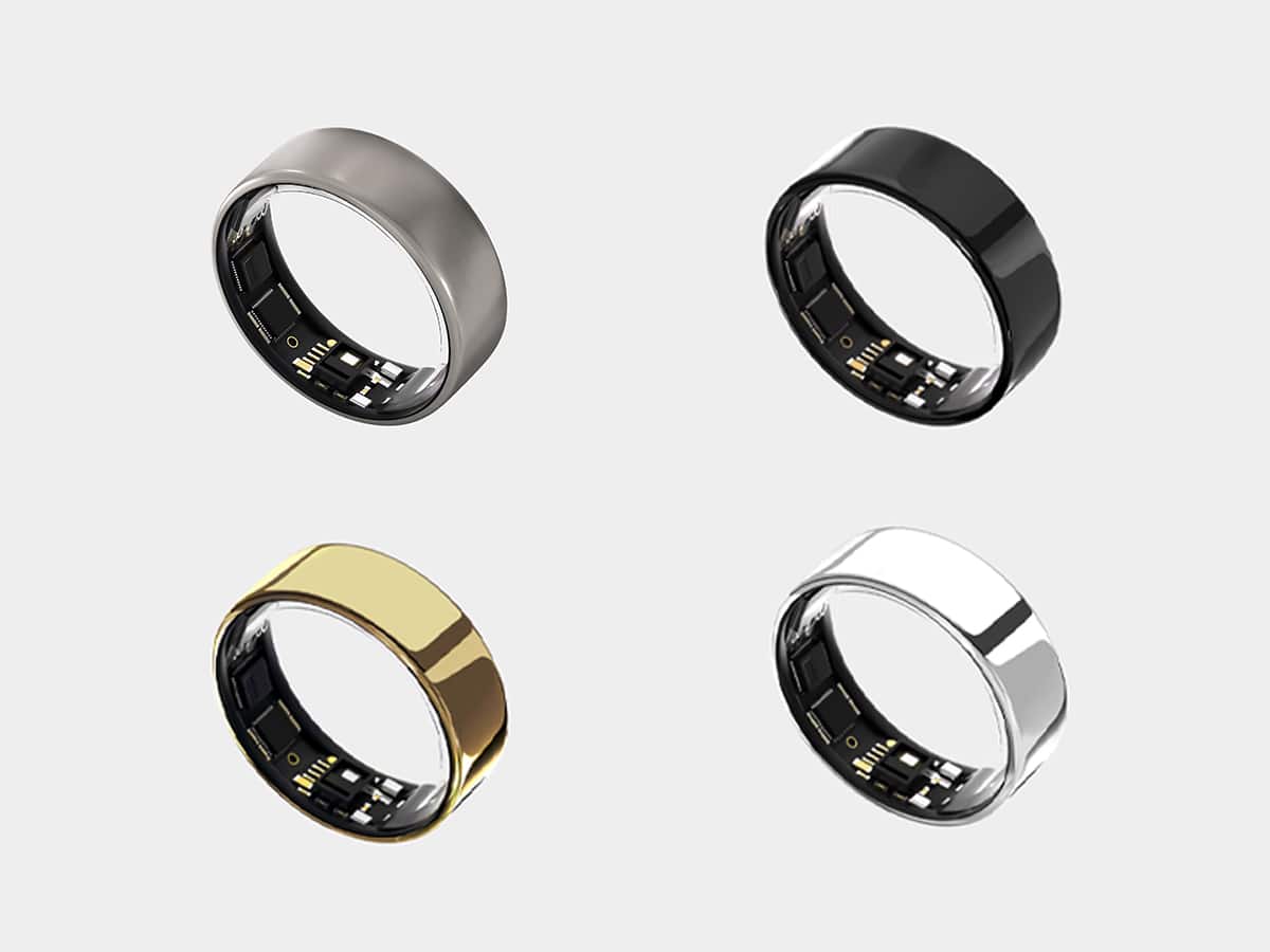 Ultrahuman Ring AIR in gold, silver, black and grey finishes