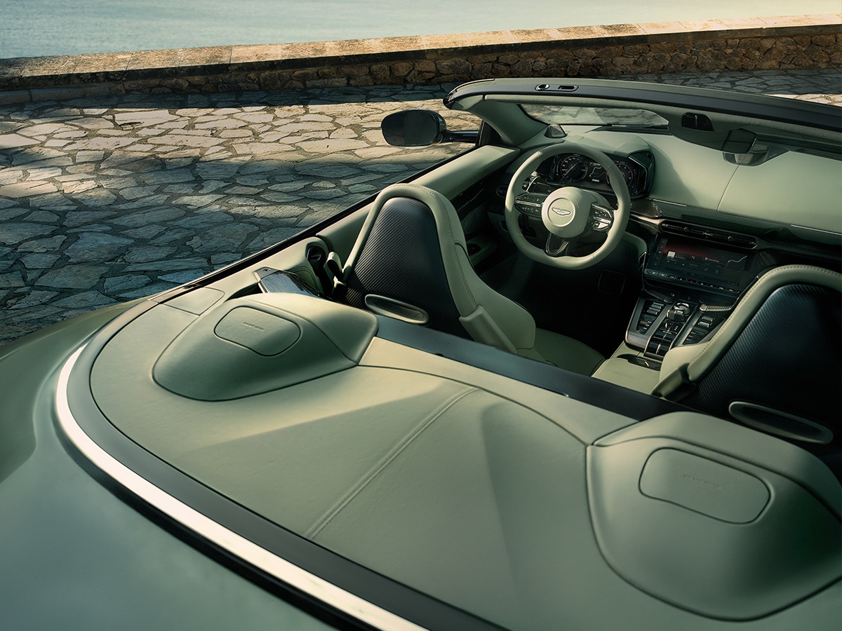 Aston martin vanquish volante top down interior
