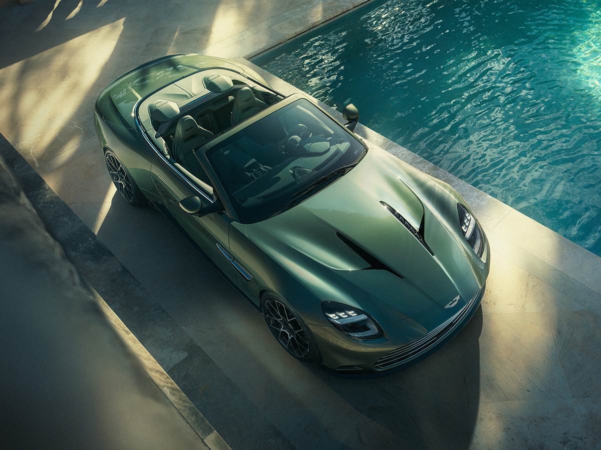 Aston martin vanquish volante top down
