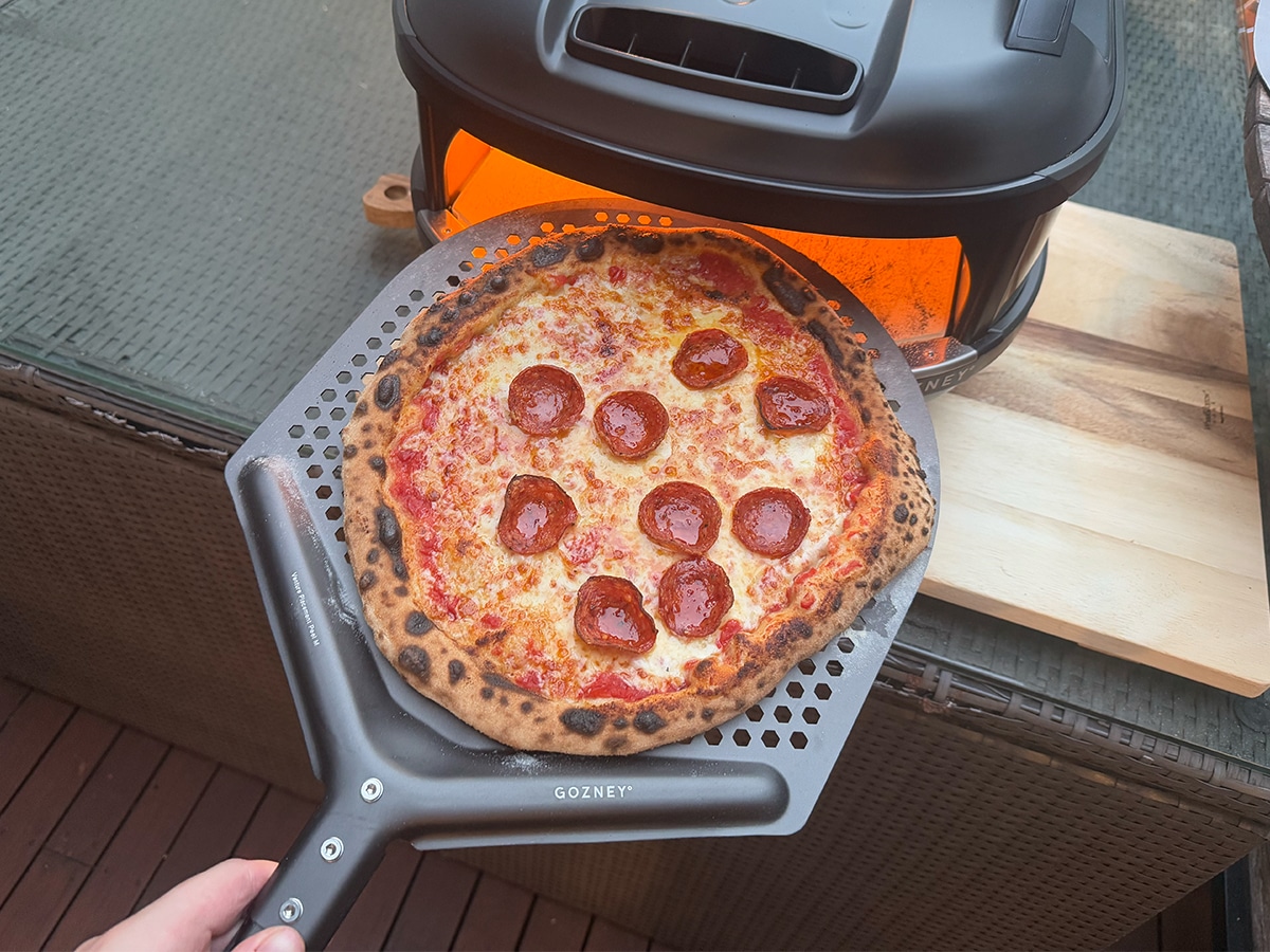 Gozney tread pizza pepperoni