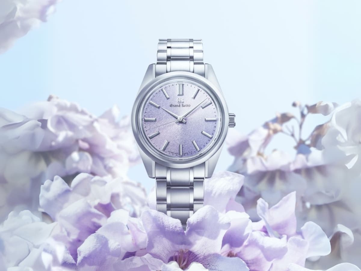 Grand seiko sbgw323 purple kiri flower