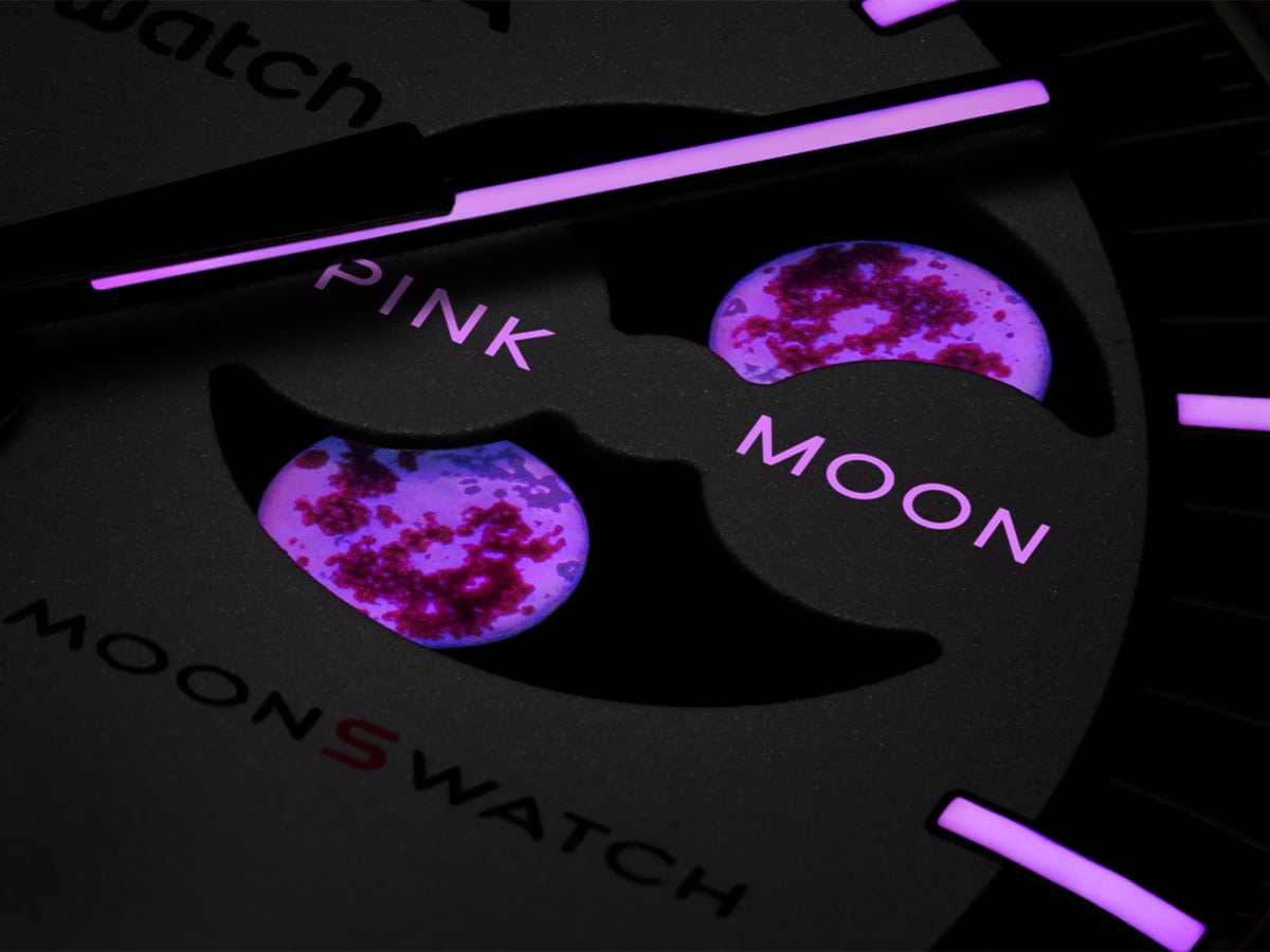 Mission to the pink moonphase dark moon phase indicator