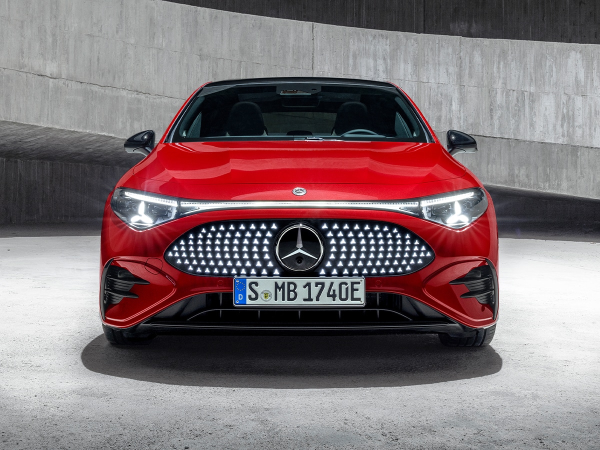Mercedes benz cla electric sedan front end